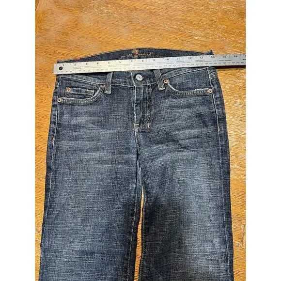 Seven For All Mankind Dojo Flare Jeans Size 25 X 29 - Picture 4 of 8